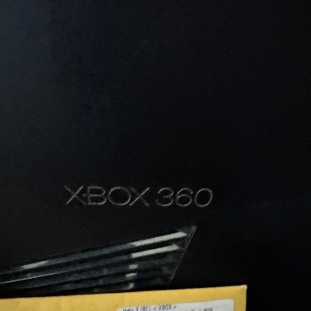 Microsoft Xbox 360 Slim 4GB Console Black (1439) Lot 5 Games Controller Cables